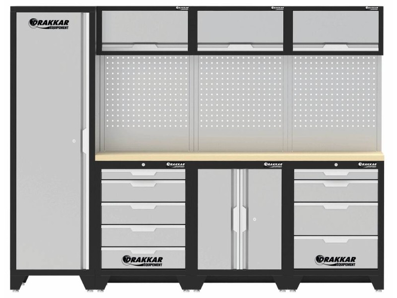 MOBILIER D'ATELIER 4 ELEMENTS HETRE - DRAKKAR - 72581