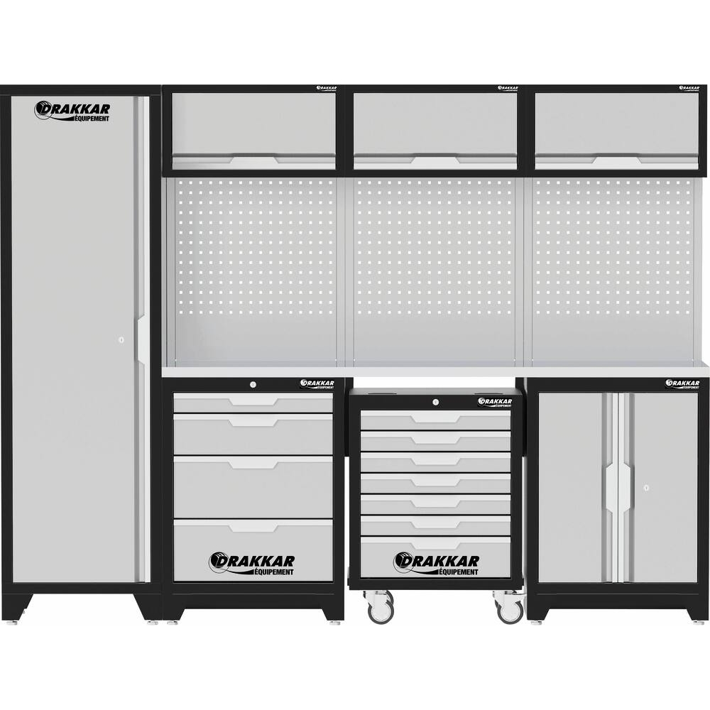 MOBILIER D'ATELIER 4 ELEMENTS SERVANTE INOX 430 - DRAKKAR EQUIPEMENT - 72597