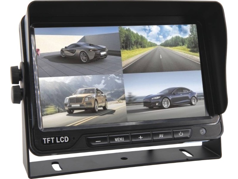 Ecran 10' fractionné 12/24v 4 entrées vidéos + sortie audio SODIFLASH - 74510