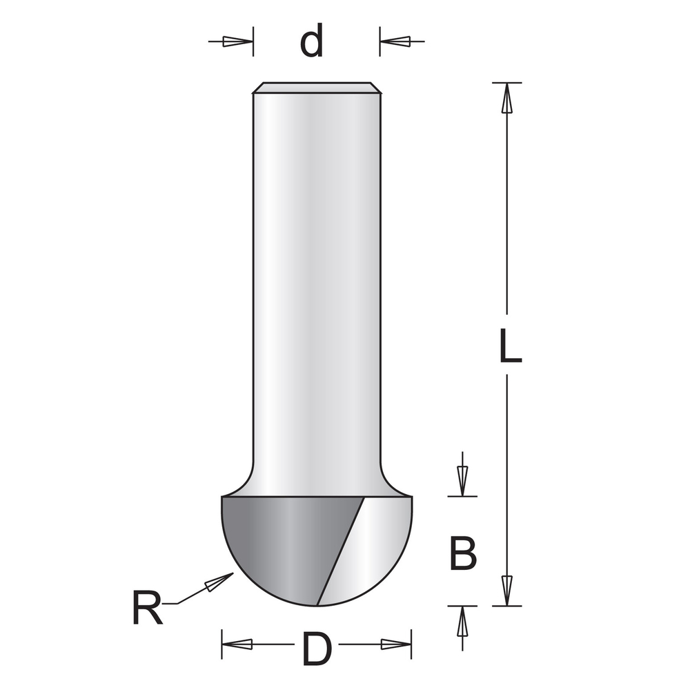 8 mm fraise pour trous 6.3 x 44 x 3.2 mm - HIKOKI - 754081