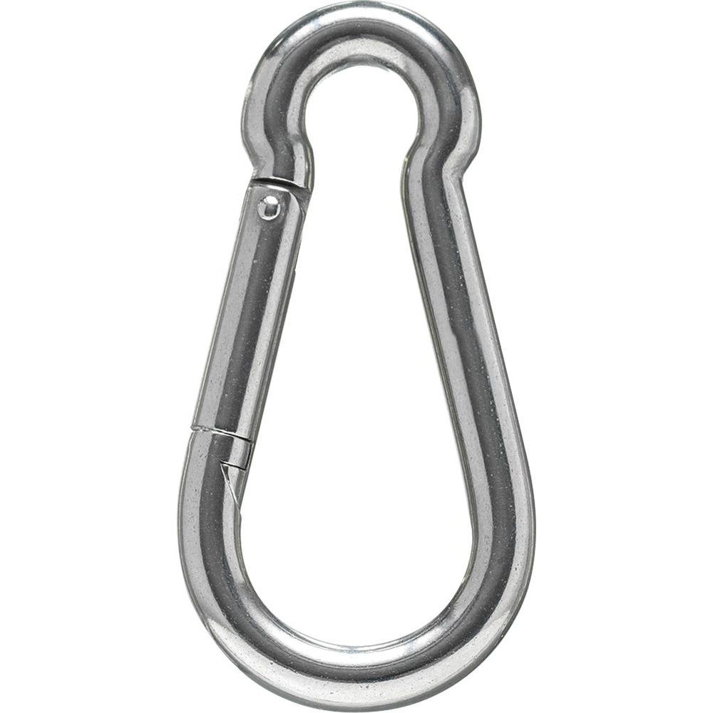 Mousqueton en acier inox 80mm - sachet de 2 - KLIPPER - 75605.02