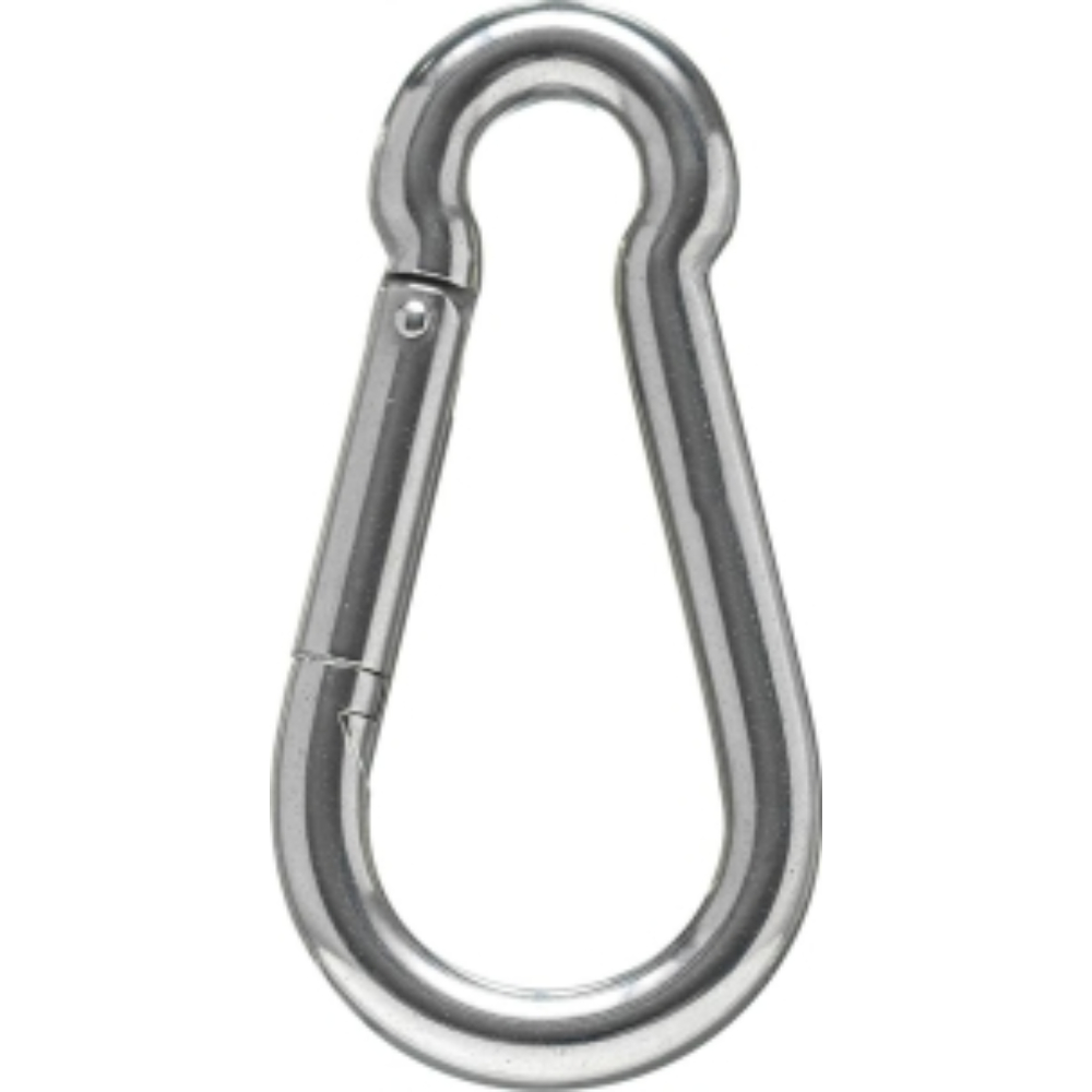 SACHET DE 1 MOUSQUETON ACIER INOX 120MM - Neutre - 75609