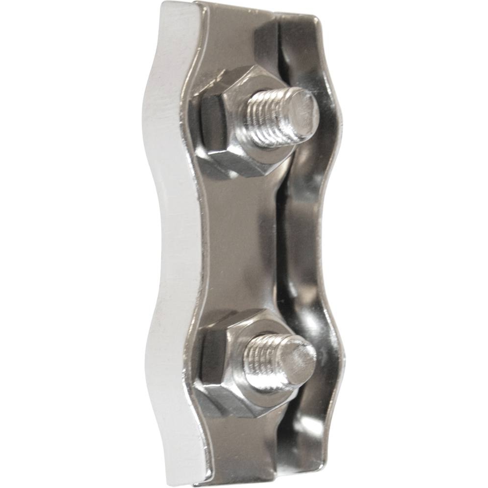 Serre-câble plat inox 2 boulons 5mm - sachet de 6 - KLIPPER - 75672.06