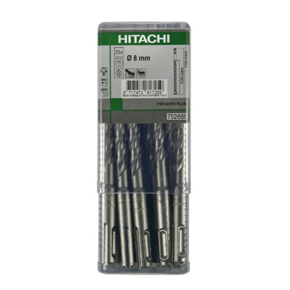 Foret SDS-plus 5x140 mm - Lot de 25 - HIKOKI - 782654