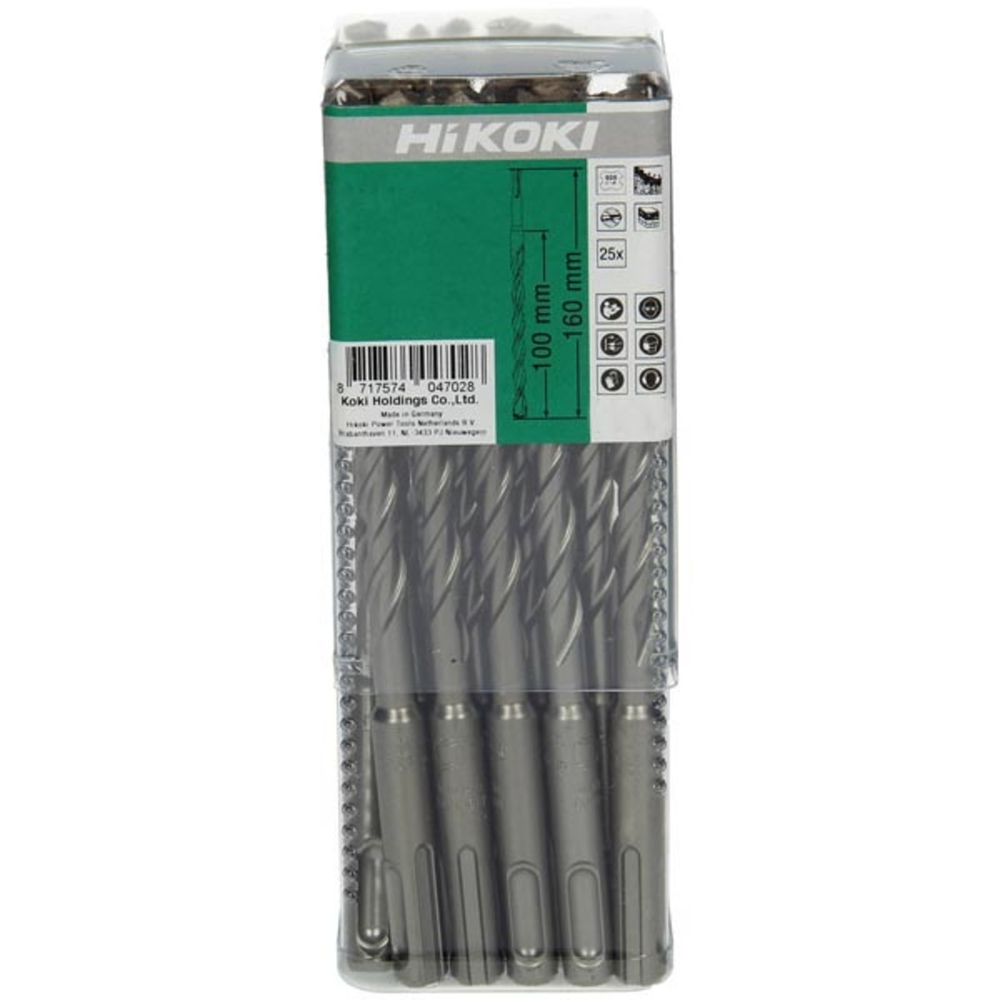 Mèche SDS+ FCH 9x165 mm - Lot de 25 - HIKOKI - 783359