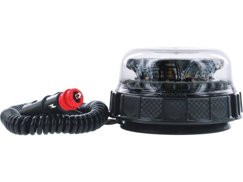 Gyrophare led rotatif/flash/double flash cabochon transparent CEA - 79454