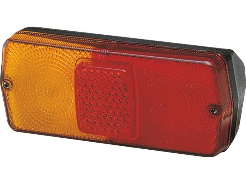 Feu arrière 3 fonctions avec catadioptre fixation droite COBO - 79505