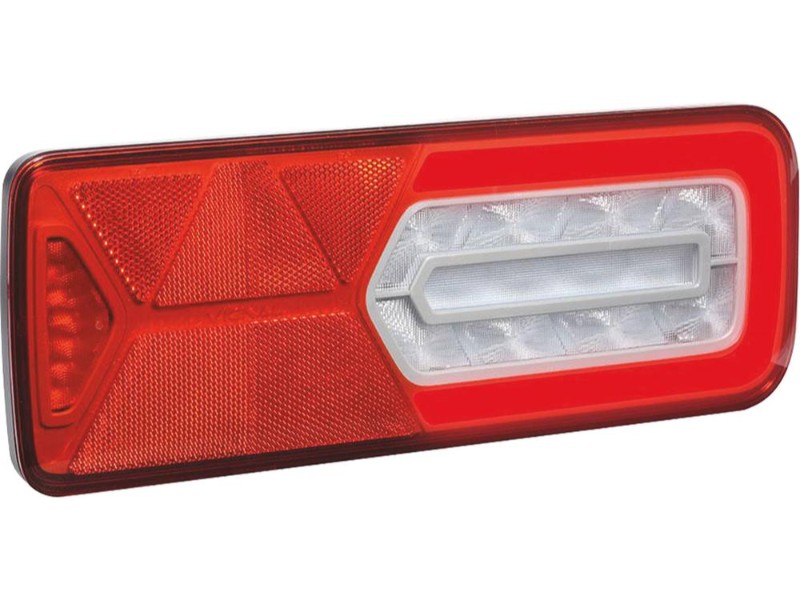 Feu arrière rectangle lc12 led 7 fonctions avec connecteur amp1,5 7 voies VIGNAL LIGHTING GROUP - 79577
