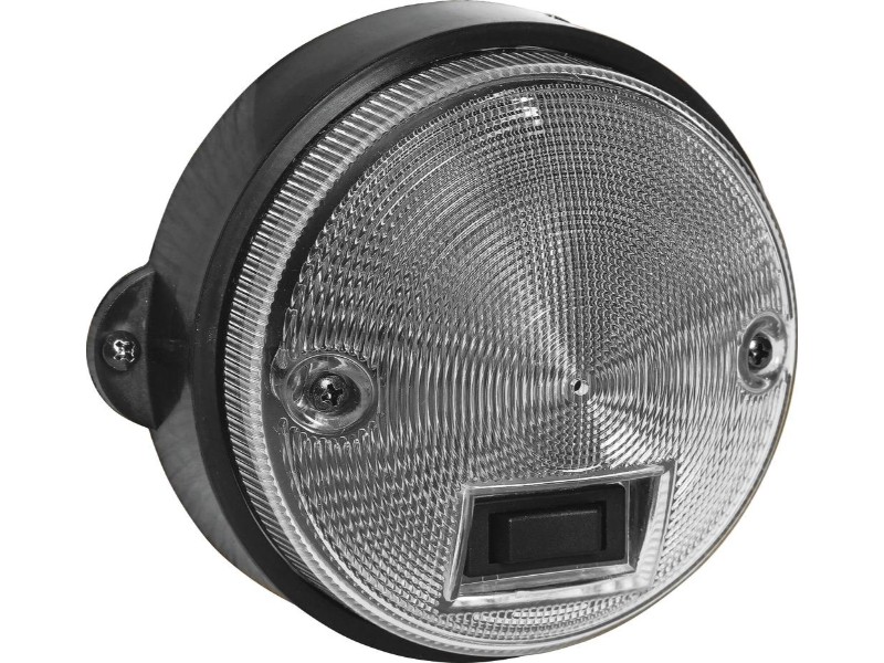 Plafonnier rond 122mm 12v avec interrupteur ASPOCK - 79647