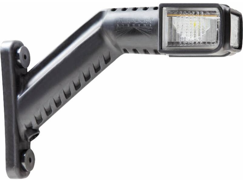 Feu de gabarit led 12/24v rouge/blanc/orange déporté incliné 176mm ASPOCK - 79892