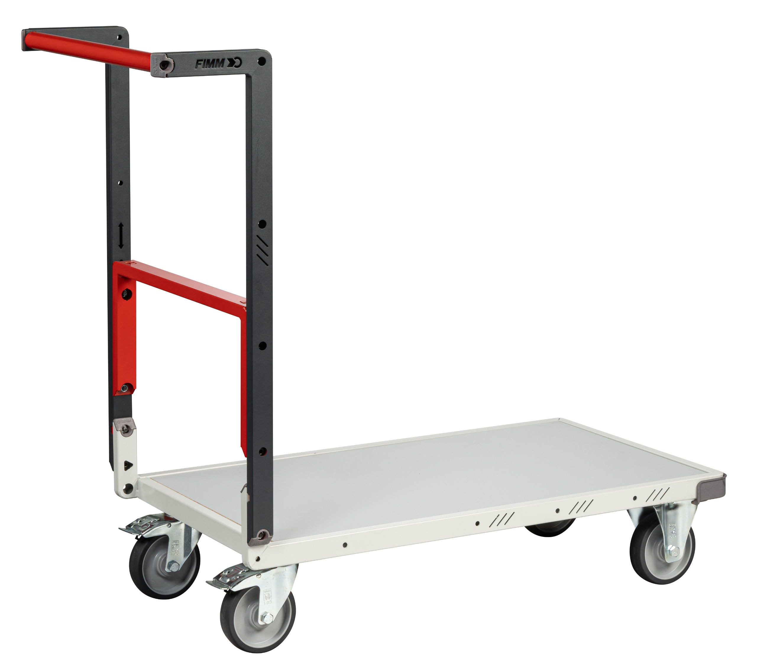 Chariot dossier repliable 850x500 mm plateau mélaminé roues TPE 250 kg - FIMM - 804721121