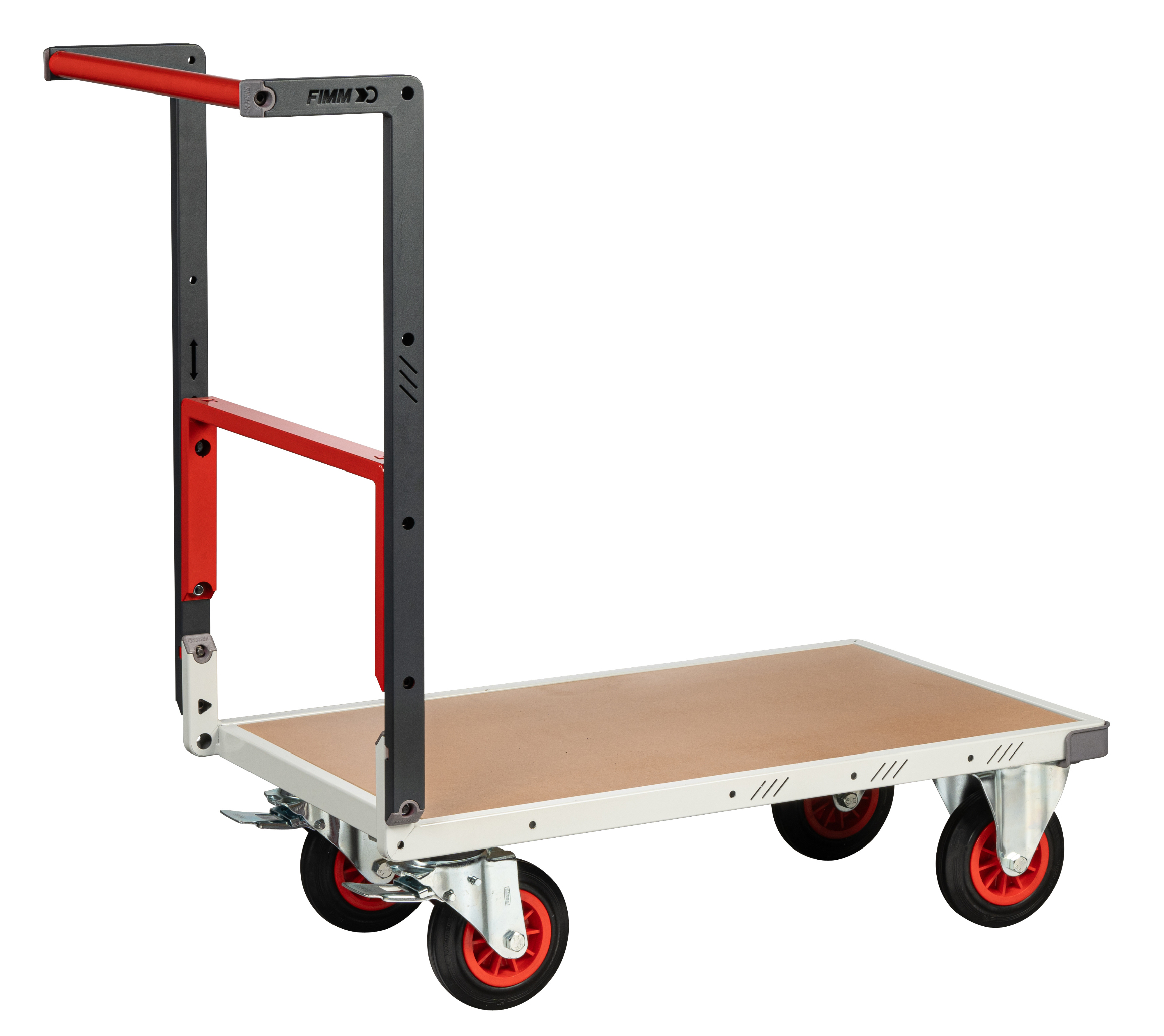 Chariot dossier repliable 850x500 mm plateau médium roues CC 400 kg - FIMM - 804721231