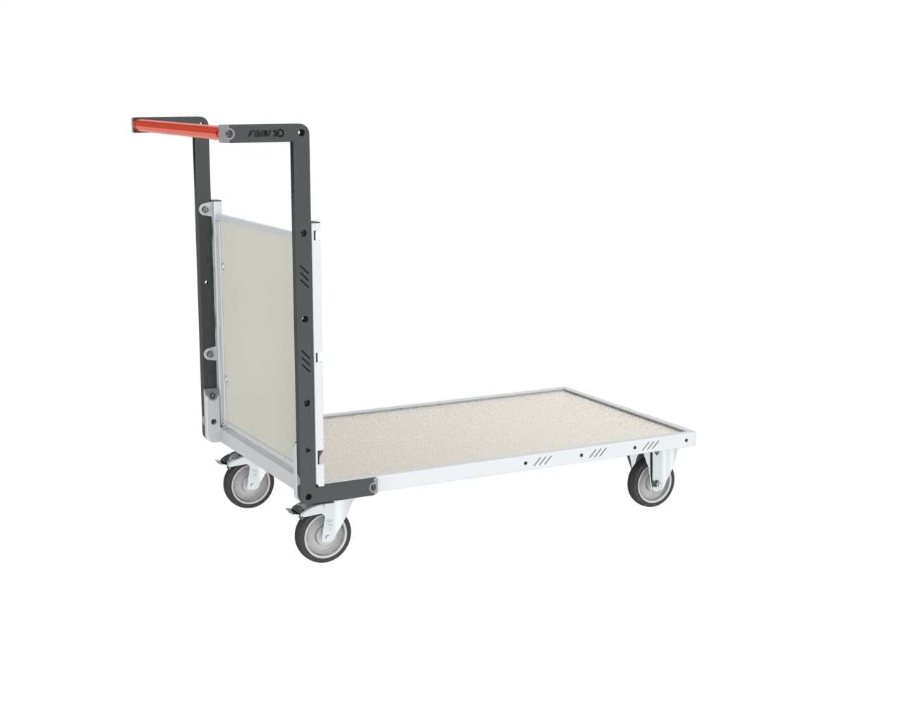 Chariot modulaire - 1 dossier plateau tôle galva 1000x600 mm 250 kg - FIMM - 806724281