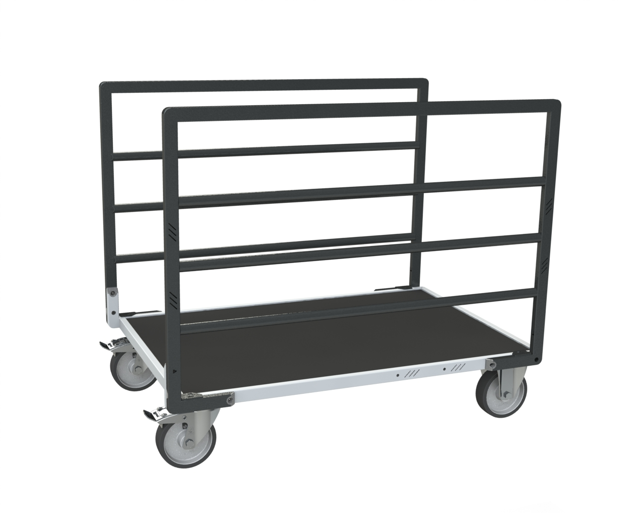 Chariot tube avec 2 ridelles et plateau 1200x800 mm 500 kg - FIMM - 806724633