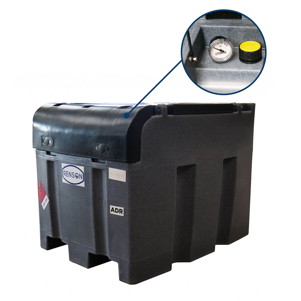 CUVE DE RAVITAILLEMENT 400L POMPE 12V 50L/MIN AVEC JAUGE  - RENSON - 812142J