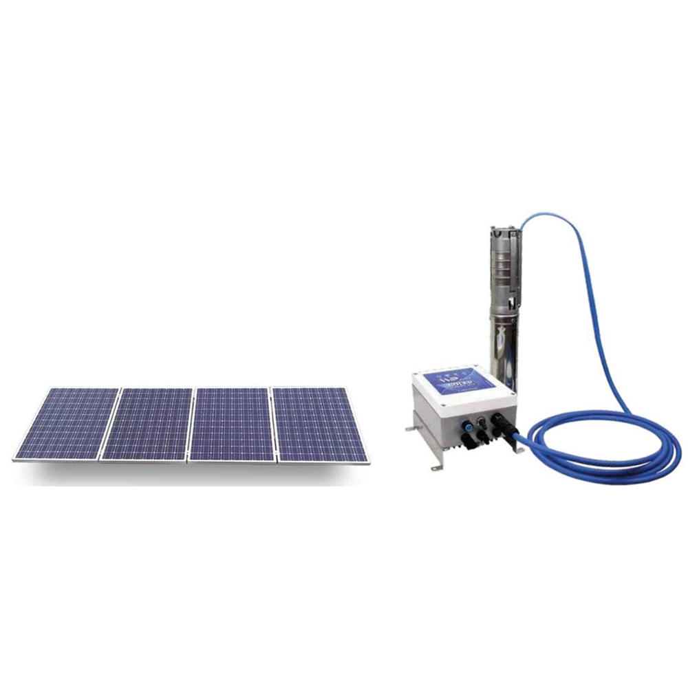 POMPE FORAGE 3'' SOLAIRE 25L/M TURB INOX MOT EAU TRI 0,65KW - RENSON - 818136