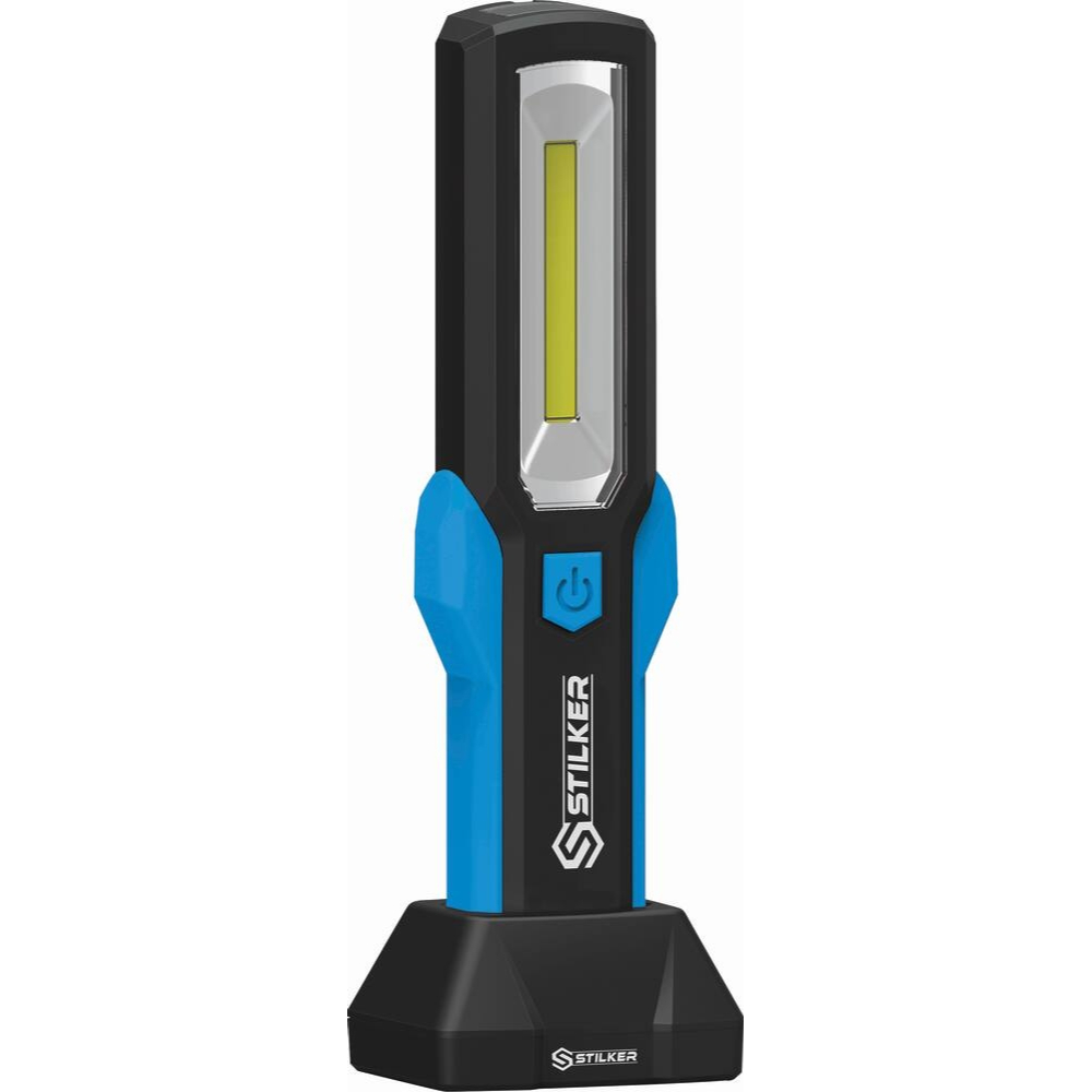 BALADEUSE D'ATELIER LED 300 LUMENS ARTICULEE RECHARGEABLE SUR SOCLE - STILKER - 82328