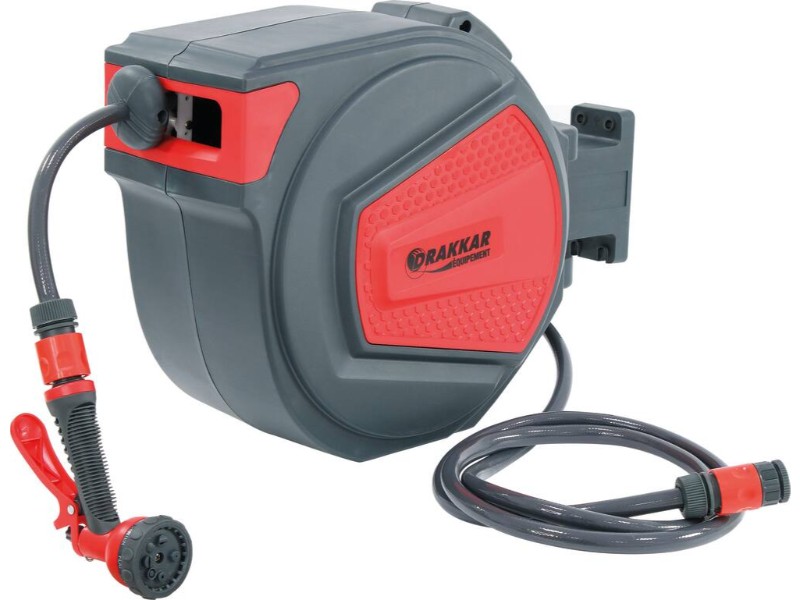 Enrouleur automatique de tuyau d'eau 20m + 2m - 1/2