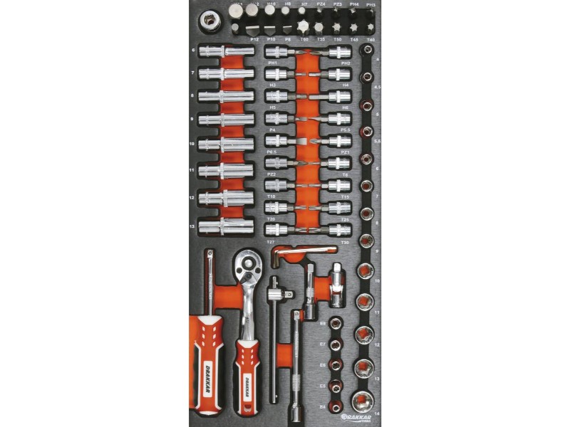 Module mousse DRAKKAR 395x178x32mm métal douilles 1/4