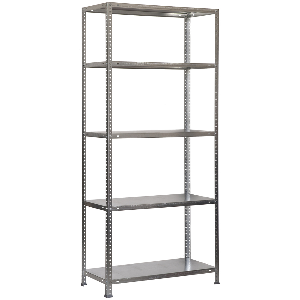 Rayonnage métallique léger à vis 2000x1000x300 - 5 niveaux Galvanisé - SIMON RACK - 8425437040962