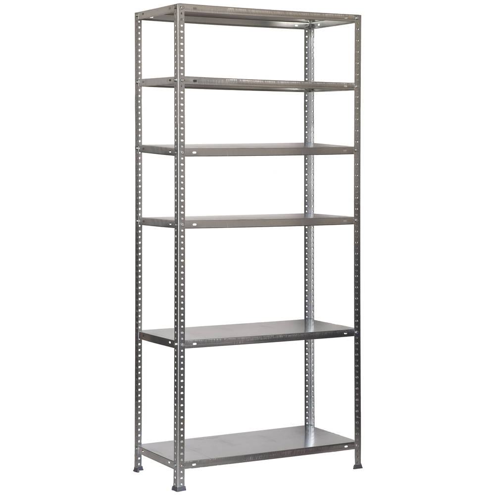 Rayonnage métallique léger à vis 2000x900x300 - 6 niveaux Galvanisé - SIMON RACK - 8425437041990