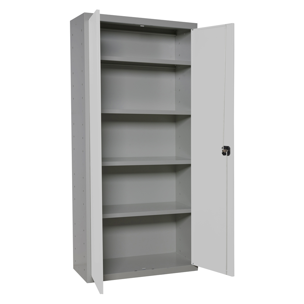 Vestiaire métallique 1800x800x400 - 4 niveaux Gris - SIMON RACK - 8425437066962