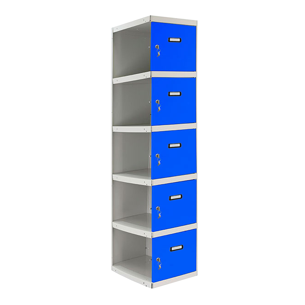 Vestiaire métallique 1800x300x500 - Gris/Bleu - SIMON RACK - 8425437067501