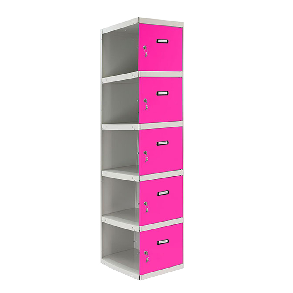 Vestiaire métallique 1800x400x500 - Gris/Rose - SIMON RACK - 8425437069710