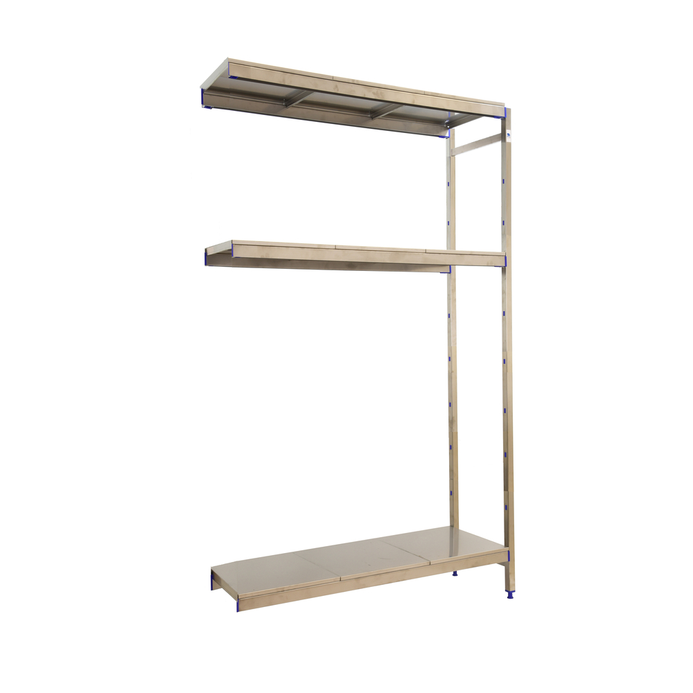 Rayonnage additionel mobile bois-métal léger sans vis 2000x1260x400 - 3 niveaux - SIMON RACK - 8425437074271