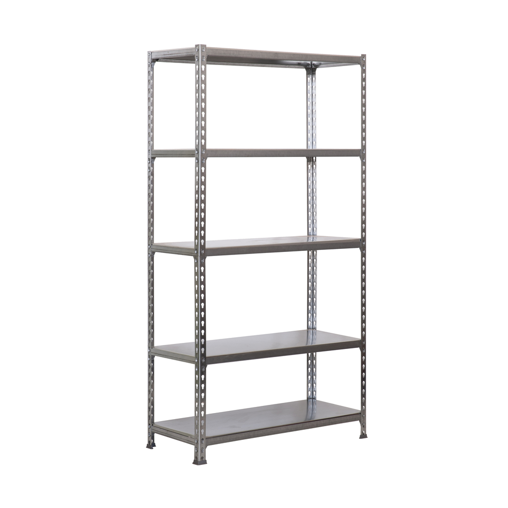 Rayonnage métallique léger sans vis 2000x1200x300 - 5 niveaux Galvanisé - SIMON RACK - 8425437076879
