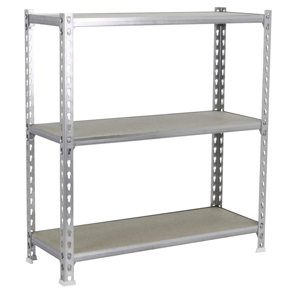 Rayonnage bois-métal léger sans vis 1000x1100x500 - 3 niveaux Bois - SIMON RACK - 8425437086267