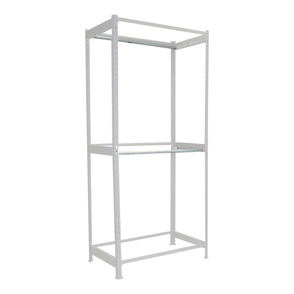 Rayonnage pour vêtements 1500x1200x750 - 3 niveaux Blanc - SIMON RACK - 8425437092831