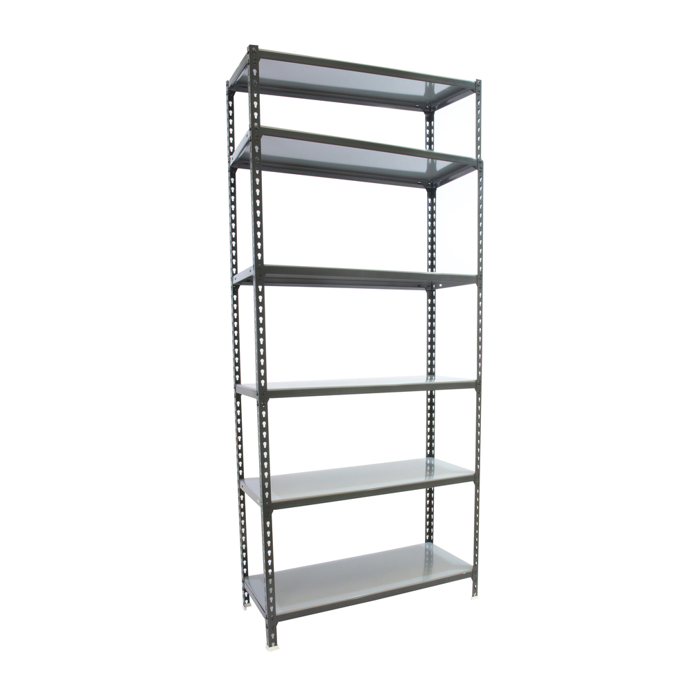 Rayonnage métallique léger sans vis 2500x800x500 - 6 niveaux Anthracite - SIMON RACK - 8425437098444