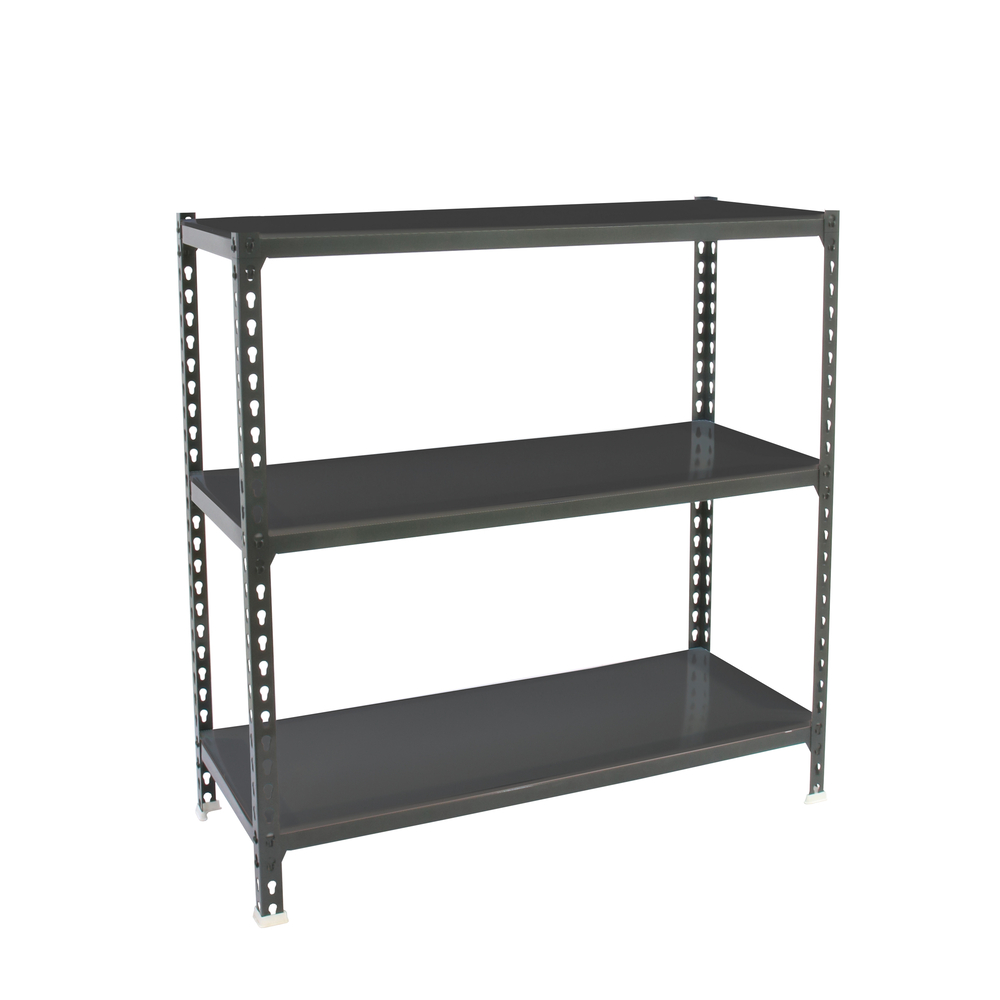 Rayonnage métallique léger sans vis 900x1200x400 - 3 niveaux Anthracite - SIMON RACK - 8425437098581