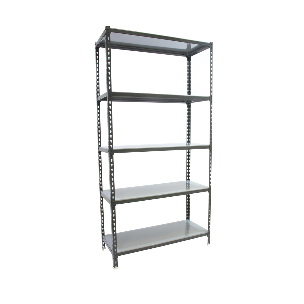 Rayonnage métallique léger sans vis 2000x1200x400 - 5 niveaux Anthracite - SIMON RACK - 8425437098765