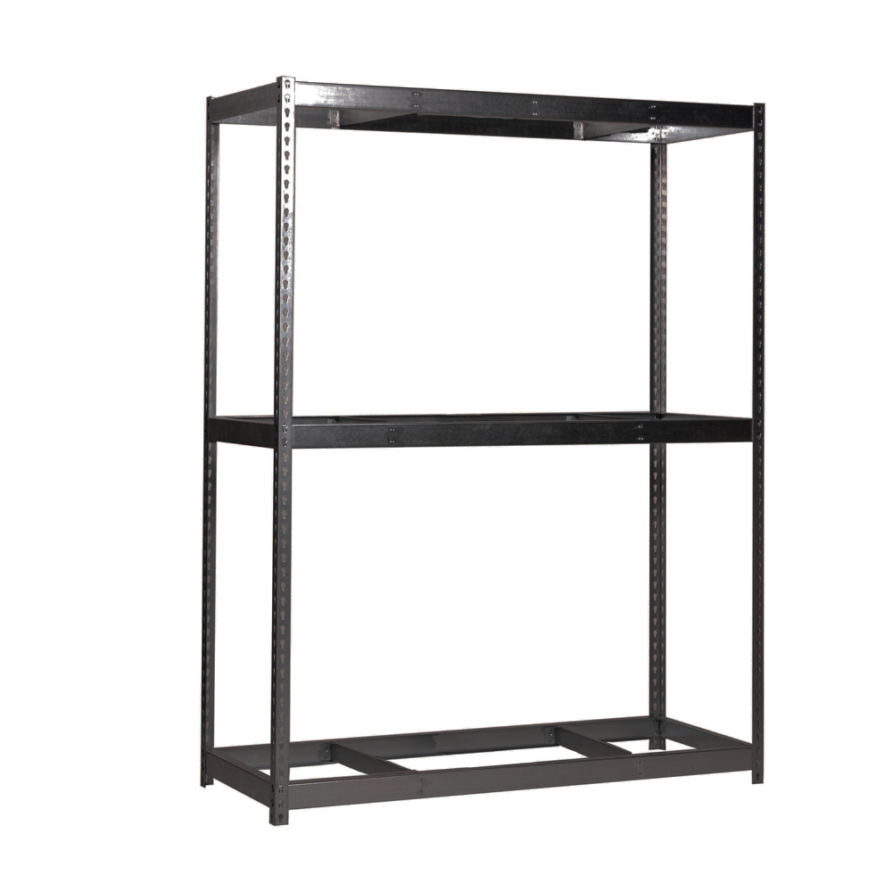 Étagère charge moyenne 500 à 600kg - 2000x2400x600 - 3 niveaux Anthracite - SIMON RACK - 8425437099915