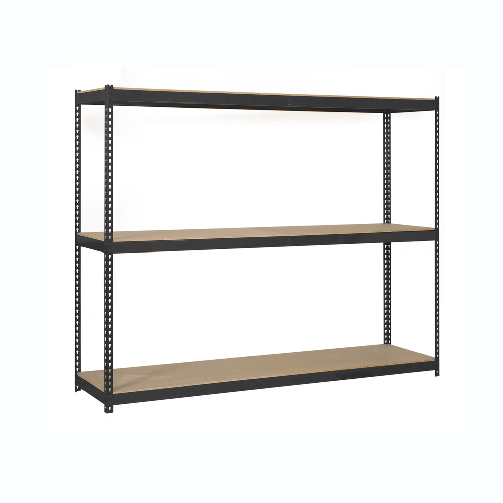 Étagère charge moyenne 500 à 600kg - 2000x2400x900 - 3 niveaux Anthracite/Bois - SIMON RACK - 8425437100697