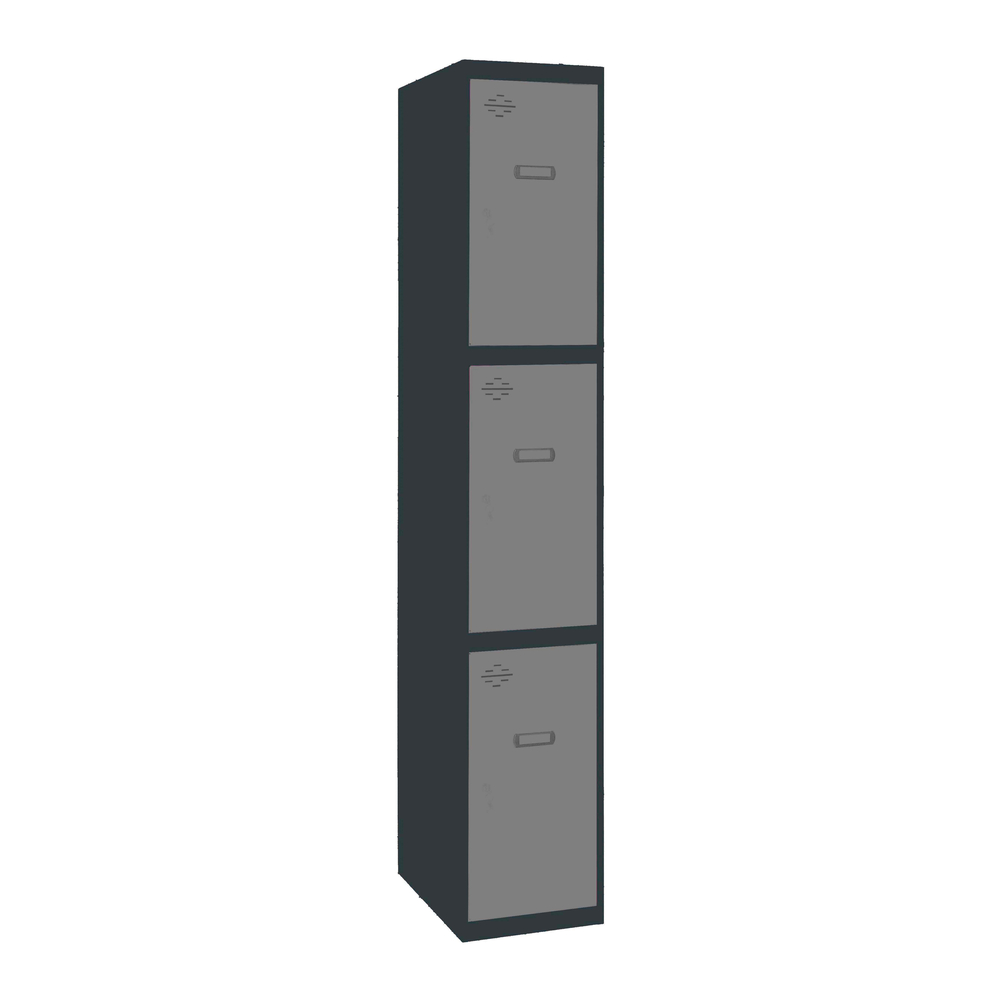Vestiaire métallique 1800x300x500 - Anthracite/Gris - SIMON RACK - 8425437106651