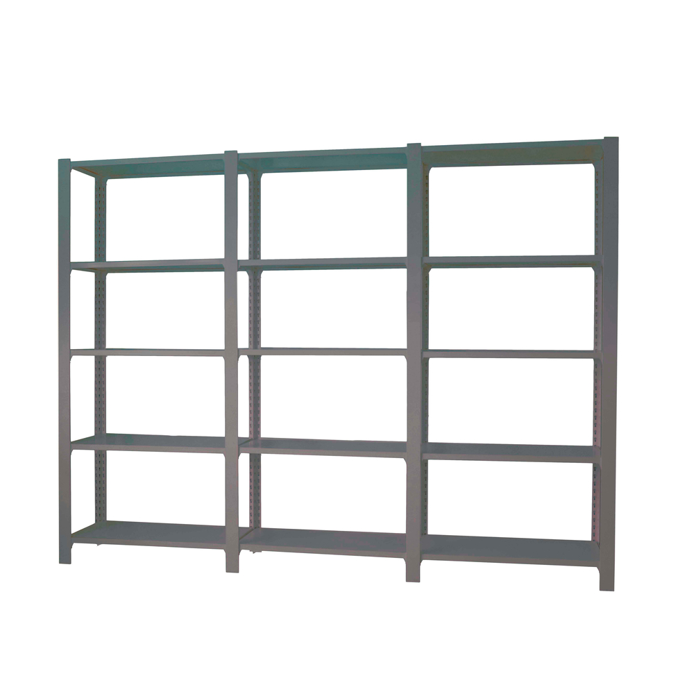 Rayonnage de bureau charge légère sans vis 2100x2700x300 - 5 niveaux Anthracite - SIMON RACK - 8425437108884