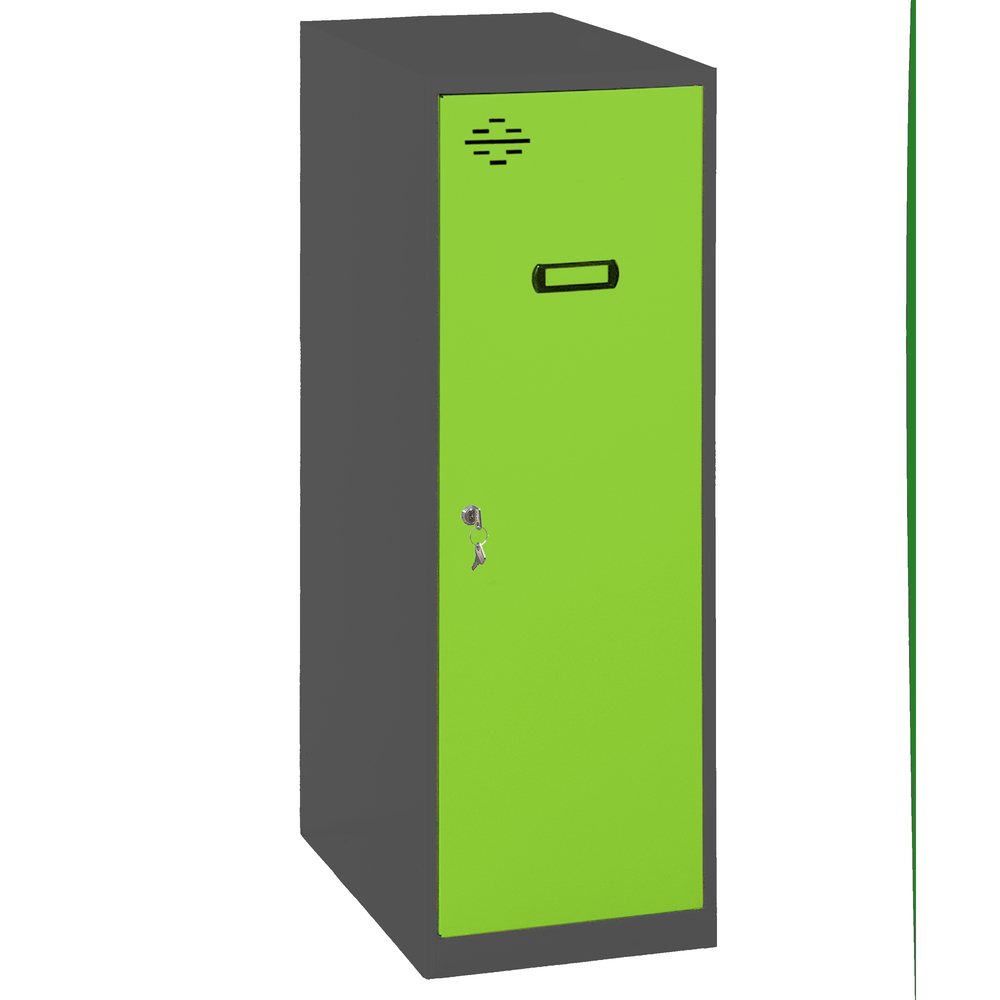 Vestiaire métallique monté 915x300x500 - Anthracite/Vert - SIMON RACK - 8425437117008