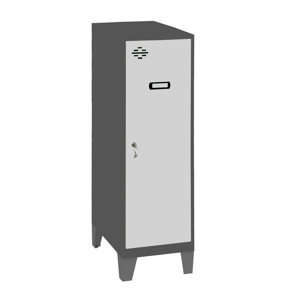 Vestiaire métallique monté 1015x400x500 - Anthracite/Bleu - SIMON RACK - 8425437121869