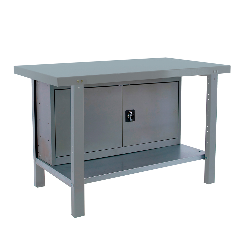 Kit établi mobile Bricolage - 830x1800x730 - 1 niveau Gris - SIMON RACK - 8425437124969