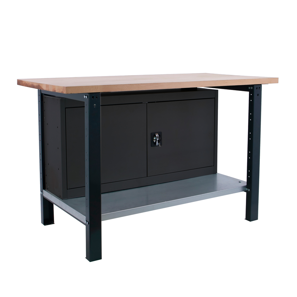 Kit établi mobile Bricolage - 865x1200x750 - 1 niveau Anthracite - SIMON RACK - 8425437126376