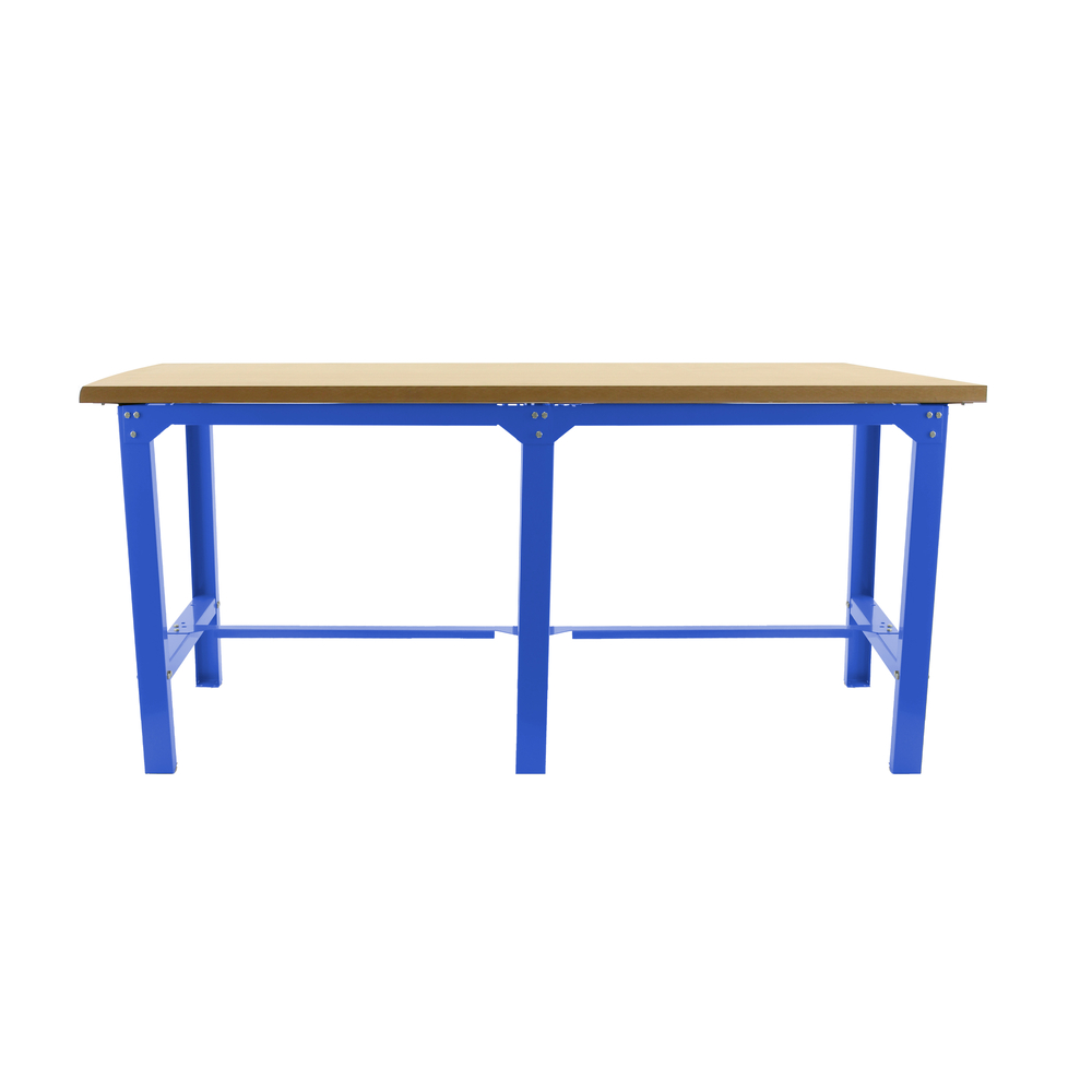 Kit établi mobile Bricolage - 865x2100x750 - 1 niveau Bleu/Bois - SIMON RACK - 8425437126772