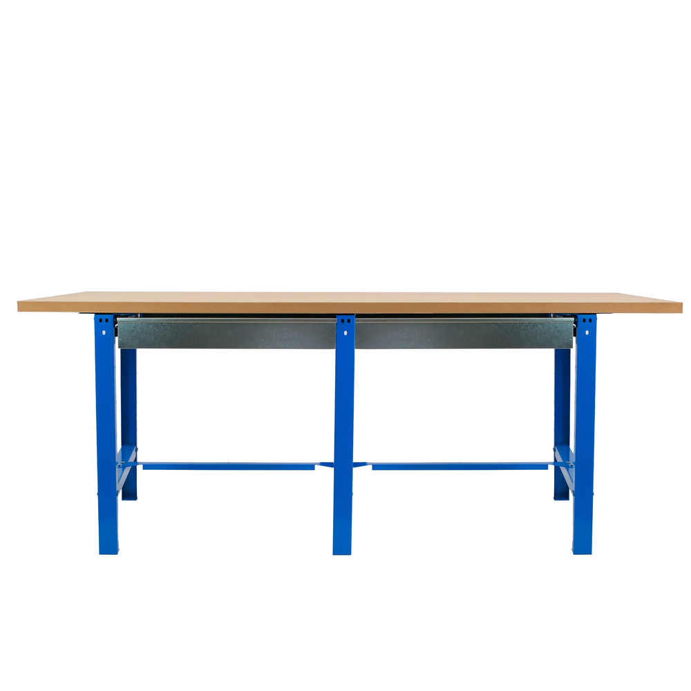 Kit établi mobile Bricolage - 865x2100x750 - 1 niveau Bleu/Bois - SIMON RACK - 8425437126802