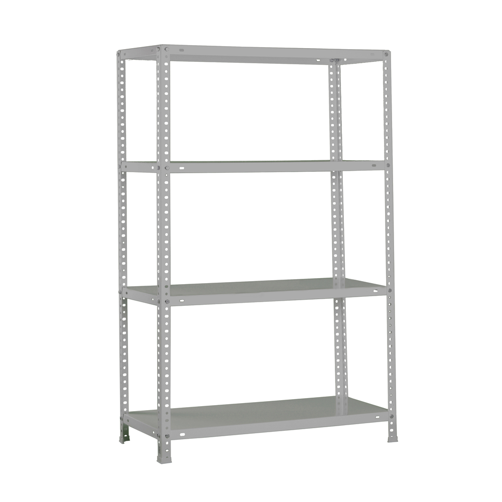 Rayonnage métallique léger à vis 1500x1000x300 - 4 niveaux Gris - SIMON RACK - 8425437129766