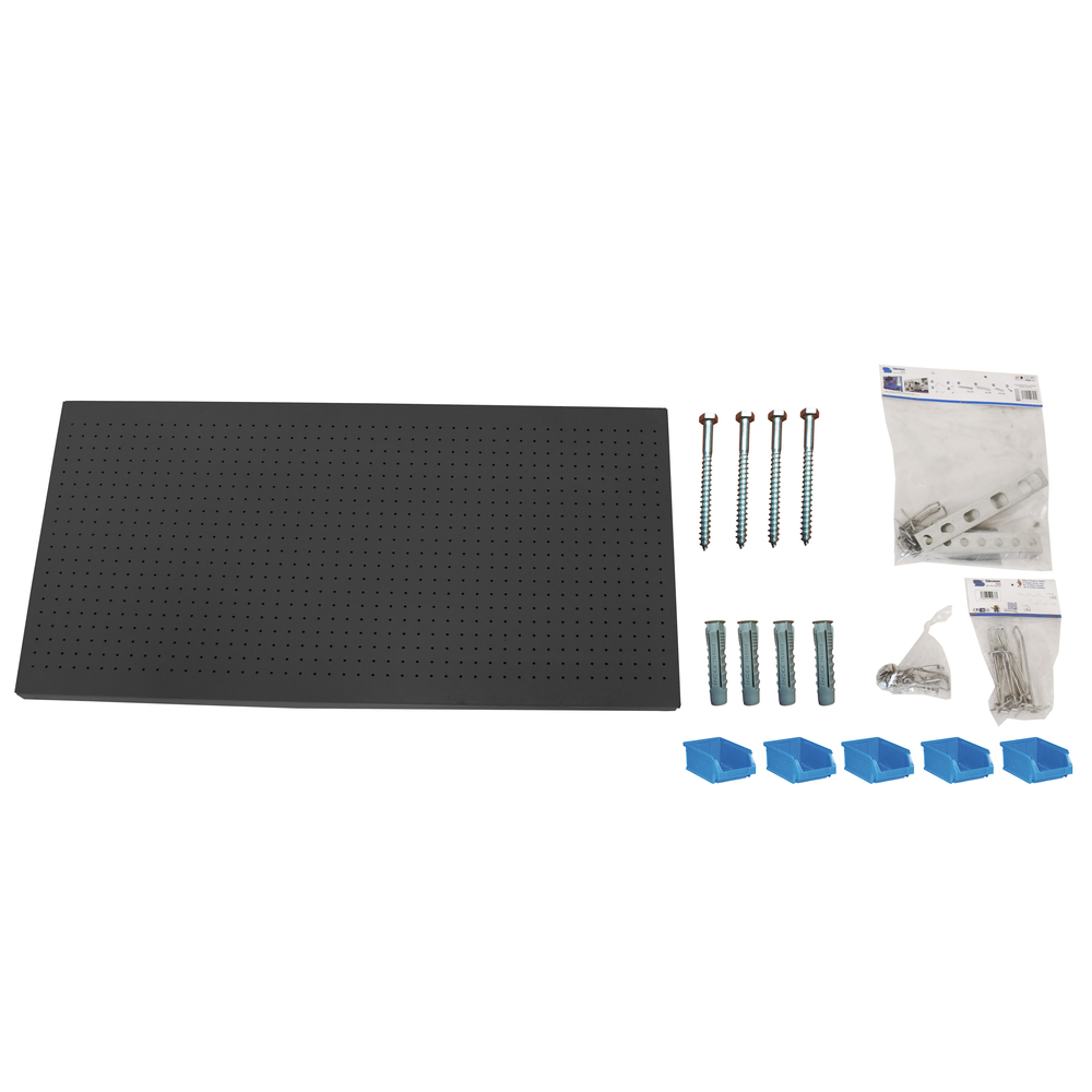 Kit établi mobile Bricolage - 600x1500x35 - 1 niveau Anthracite - SIMON RACK - 8425437138980