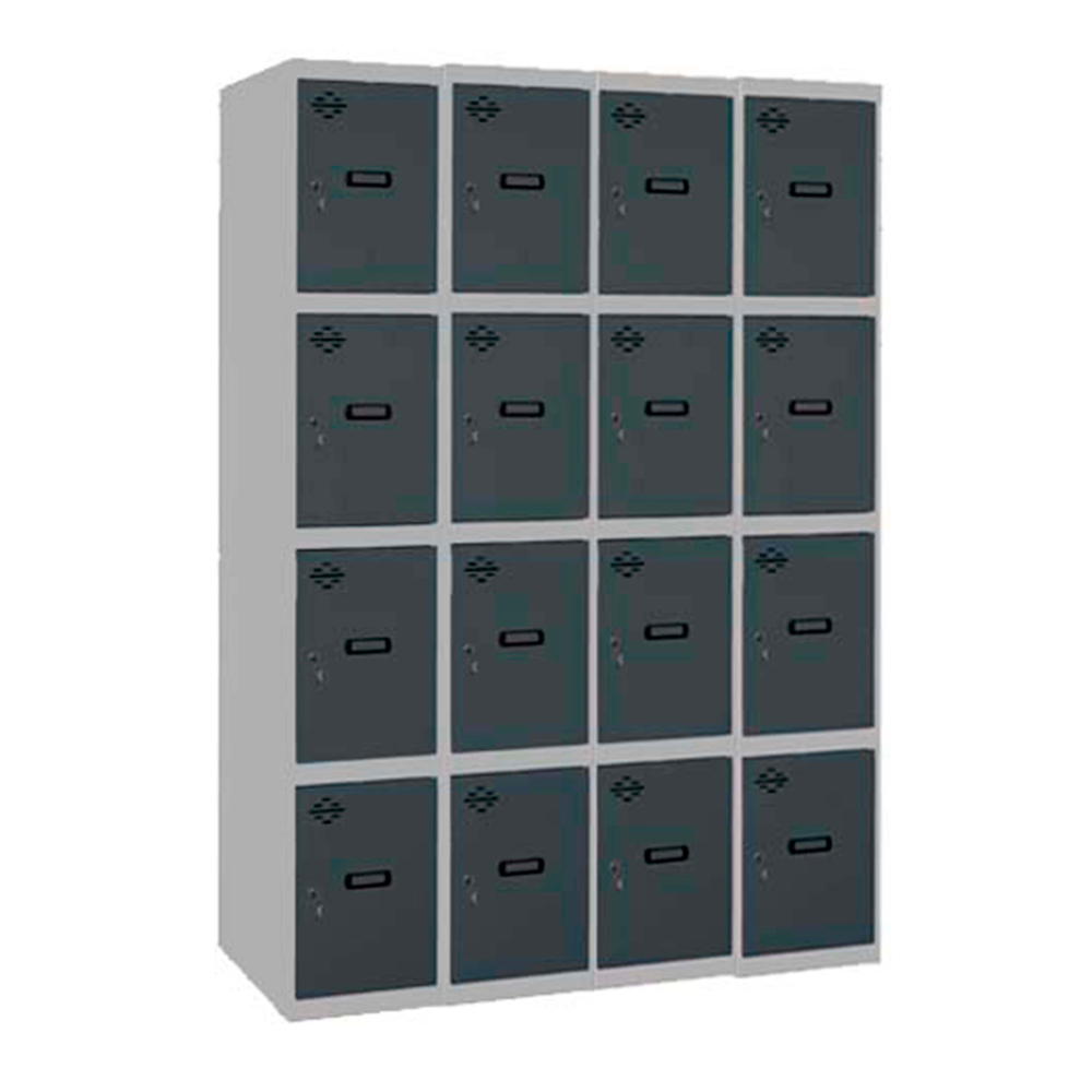 Vestiaire métallique 1800x1600x500 - Gris/Anthracite - SIMON RACK - 8425437148934