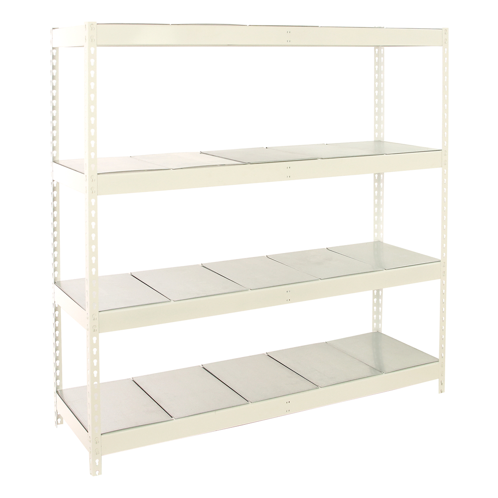 Étagère charge moyenne 500 à 600kg - 2000x1500x750 - 4 niveaux Blanc - SIMON RACK - 8425437152368