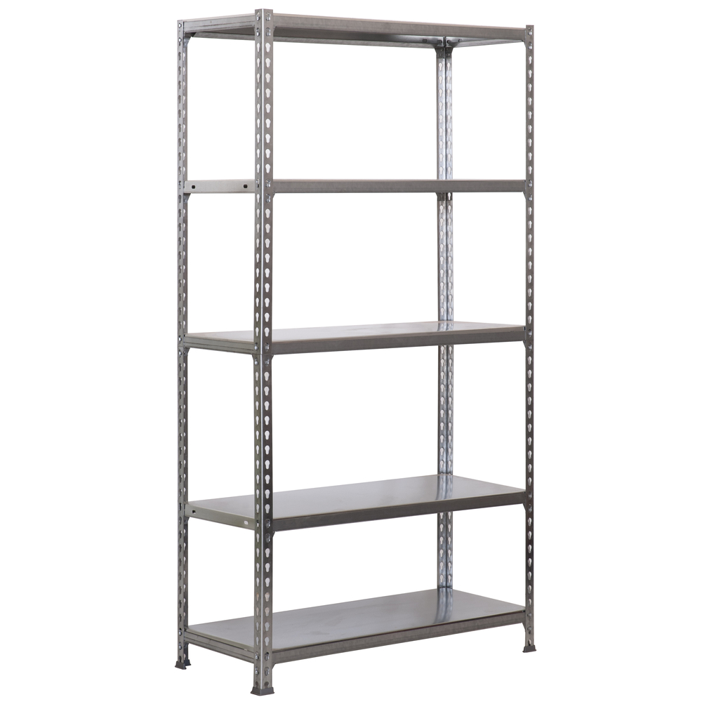 Rayonnage métallique léger sans vis 1800x900x500 - 5 niveaux Galvanisé - SIMON RACK - 8435104911853